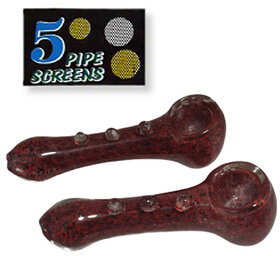 Farman Handicrafts 5 Inch Brown Color Smoking Glass Pipe Pack of 1