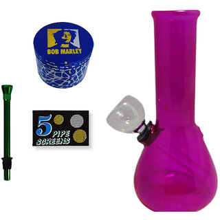 Farman Handicrafts 5 Inch Mini Glass Rolling Pipe Portable Hookah Smoking Pipe (Pack of 1)