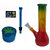 Farman Handicrafts 8 Inch Rasta Bong Glass Water Hookah Smoking Pipe Pack of 1