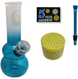 Farman Handicrafts 5 Inch BOB Marley Glass Water Pipe Beer Bong -Pack of 1