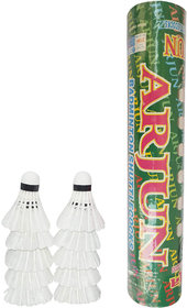 Scorpion Feather Shuttlecock, Pack of 10  Feather Shuttle Cock  Arjun Feather Shuttle Cocks