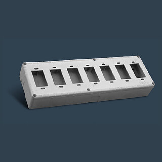 7 WAY GANG BOX NON MODULAR  PACK OF 6