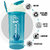 MuscleXP Gym Shaker PRO XP Blender 100  Leakproof Guarantee Shaker Blender 650 ml with Compartment, (Sea Blue)
