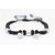 1 Pc Sterling Silver 925 Black Nylon Bracelet Anklet Rakhi Evil Eye Bead A425