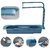 UPKARANWALE Sink Shelf Soap Sponge Drain Rack Storage Basket Bag Adjustable Bathroom Holder Kitchen Accessories( Blue)