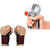 Wrist Support Band with Thumb Loop for Gym With Adjustable Hand Grip Strengthener Hand Gripper Combo
