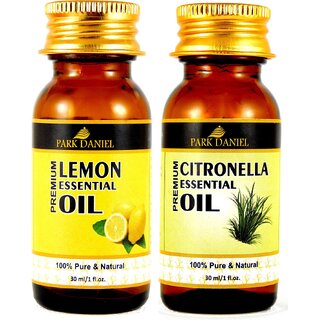 Park Daniel Lemon & Citronella Essential oil- 2 bottles-& (60 ml)