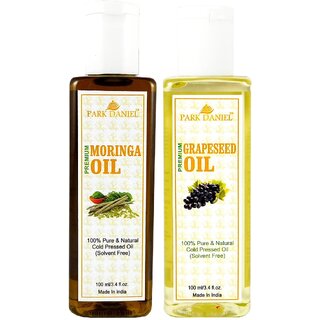 Park Daniel Moringa oil & Grapeseed oil- 2 bottles 100 ml (200ml)