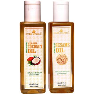 Park Daniel Coconut oil & Sesame Oil -2 bottles of 100 ml(200 ml)