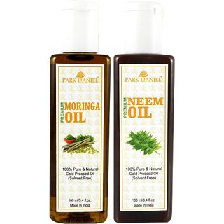 Park Daniel Moringa oil & Neem oil- 2 bottles (200ml)