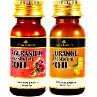 Park Daniel Geranium & Orange Essential oil- 2 bottles-& (60 ml)