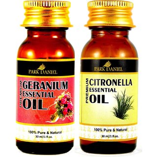 Park Daniel Geranium & Citronella Essential oil- 2 bottle(60 ml)
