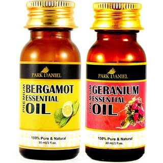 Park Daniel Bergamot & Geranium Essential oil- 2 bottles(60 ml)