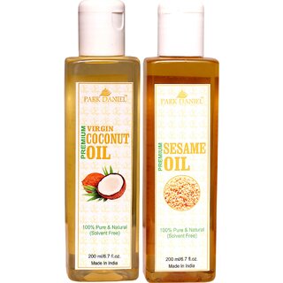 Park Daniel Coconut oil & Sesame Oil- 2 bottles 200 ml(400 ml)