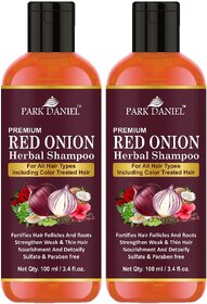 Park Daniel RED ONION OIL Herbal Shampoo 2 bottle(200 ml)