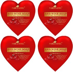 Park Daniel Red Wine Bathing Soap Bar-4 Soap 100 gms(400 gms)