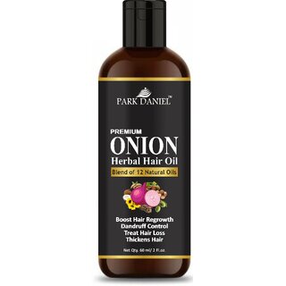 Park Daniel Onion Herbal Hair Oil - For Hair Growth(60 ml)