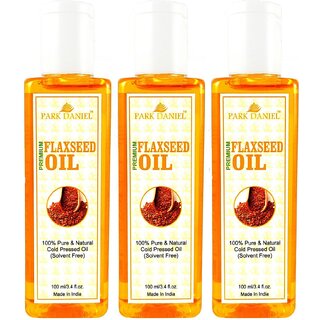 Park Daniel Flaxseed Oil - 3 Bottles 100 Ml 300ml