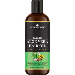 Park Daniel Premium  Onion Aloe Vera Hair Oil Enriched With Vitamin E - For Conditioning and Smooth Hair (100 ml)