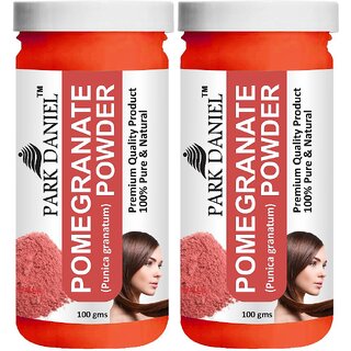 Park Daniel Premium Pomegranate Powder - For Face Pack, Hair Pack,  Hair fall Treatment - Pack of 2, 200gm (2*100gml)