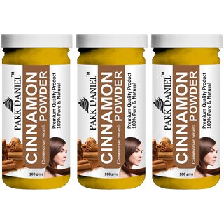 Park Daniel Premium Cinnamon Powder-100% Pure & Natural - Pack of 3, 300gm (3*100gml)
