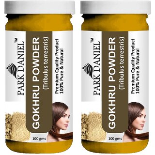 Park Daniel Premium Gokhru Powder - Pack of 2, 200gm (2*100gml)