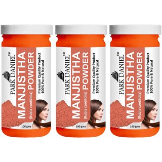 Park Daniel Premium Manjistha Powder  - For All Skin Types - Pack of 3, 300gm (3*100gml)