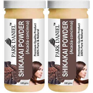 Park Daniel Premium Shikakai Powder - Natural Hair Cleanser  - Pack of 2, 200gm (2*100gml)