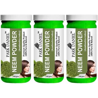 Park Daniel Premium Neem Powder- For Skin and Hair - Pack of 3, 300gm (3*100gml)