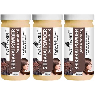 Park Daniel Premium Shikakai Powder - Natural Hair Cleanser  - Pack of 3, 300gm (3*100gml)