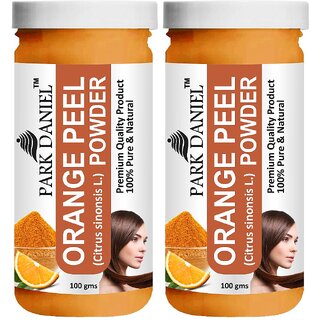 Park Daniel Premium Orange Peel Powder  - For Skin Whitening - Pack of 2, 200gm (2*100gml)