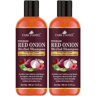 Park Daniel RED ONION OIL Herbal Shampoo 2 bottle(200 ml)