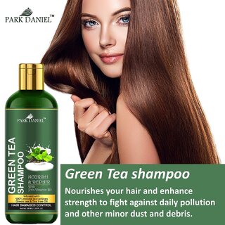 Park Daniel 100% Natural Green Tea Shampoo -For Damage Hair Control(100 ml)
