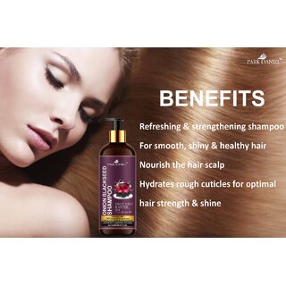Park Daniel 100% Natural Onion Blackseed Shampoo  - For Great Shine and Luster Hair Combo Pack 3 Bottle of 200 ml(600 ml)