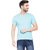 Aarable Men's Sky Blue Men  Round Neck T-shirt