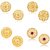 Vighnaharta Sizzling Chunky Alloy Gold Plated Stud Earring Combo set For Women and Girls