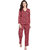 9 Impression Women Animal Print Night Suit Set (Black  Red Small)