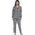 9 Impression Women Cotton Checked Night Suit (Black  White Small)