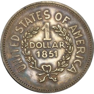 ONE DOLLER 1851 INDIAN HEAD