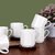 Deco Pride Coffee Mug 270ml, Ceramic Plain Design Microwave Safe (White, Set of 6 Pcs) CM(6)-581W