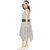 Sbn Girls White Polka Dots Knee Length Party Wear Dress With Cap