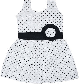 Dakshan Collections Self Design Cotton Frocks Girls