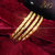 Stylish And Trendy 1 Gram Gold plated For Grils and women  pack of 4 pcs Bangle