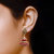 Oxidized Golden Maroon Stylish Jhumki/ Jumka Fashion Earrings Jewellery for Women/Girls Alloy Alloy Jhumki Earring