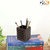 29K Wooden Antique Brown Pen Stand