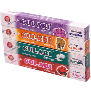 Mahendra Gulabi Incense Sticks 18 Box Combo (Rose/Jasmine/Sandal/Lavender)