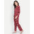9 Impression Women Animal Print Night Suit Set (Black  Red Small)