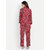 9 Impression Women Animal Print Night Suit Set (Black  Red Small)