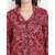 9 Impression Women Animal Print Night Suit Set (Black  Red Small)