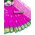 Pink Colour Cotton Embellished Saree